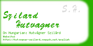 szilard hutvagner business card